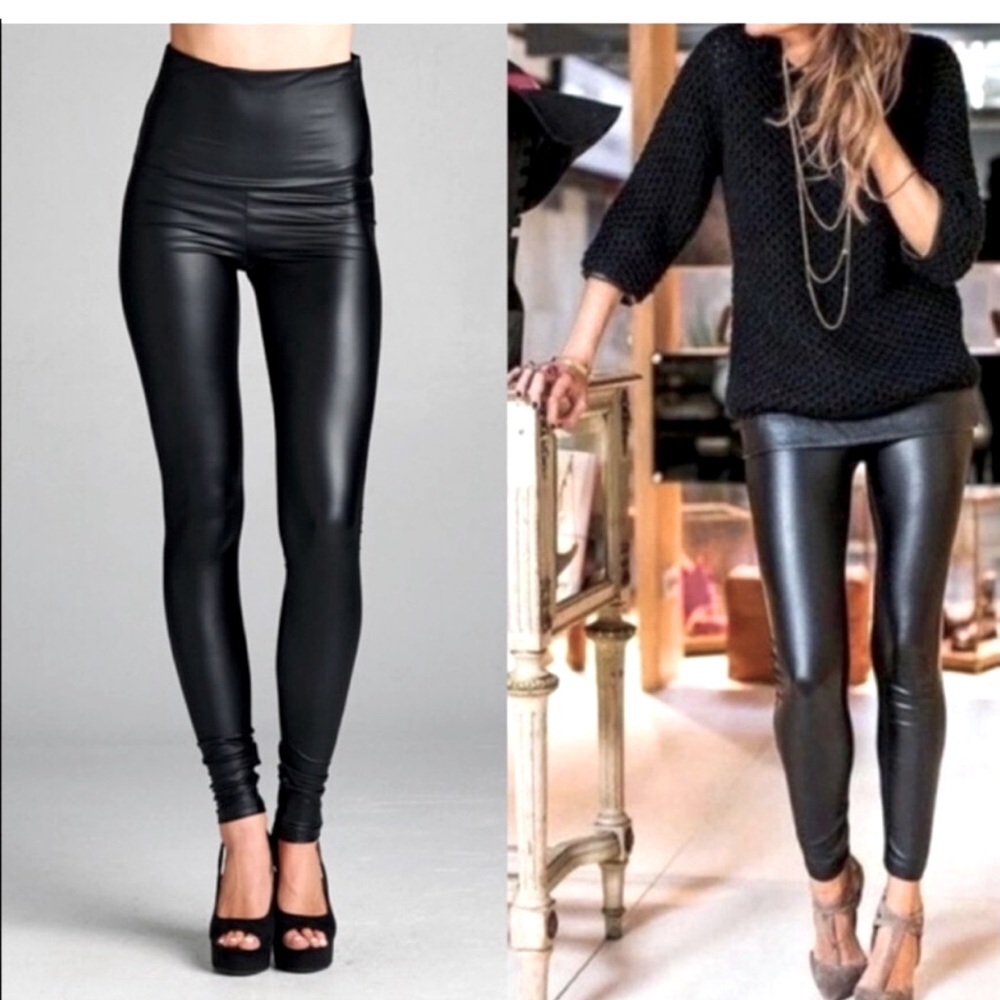 VEGAN LEATHER LEGGINGS